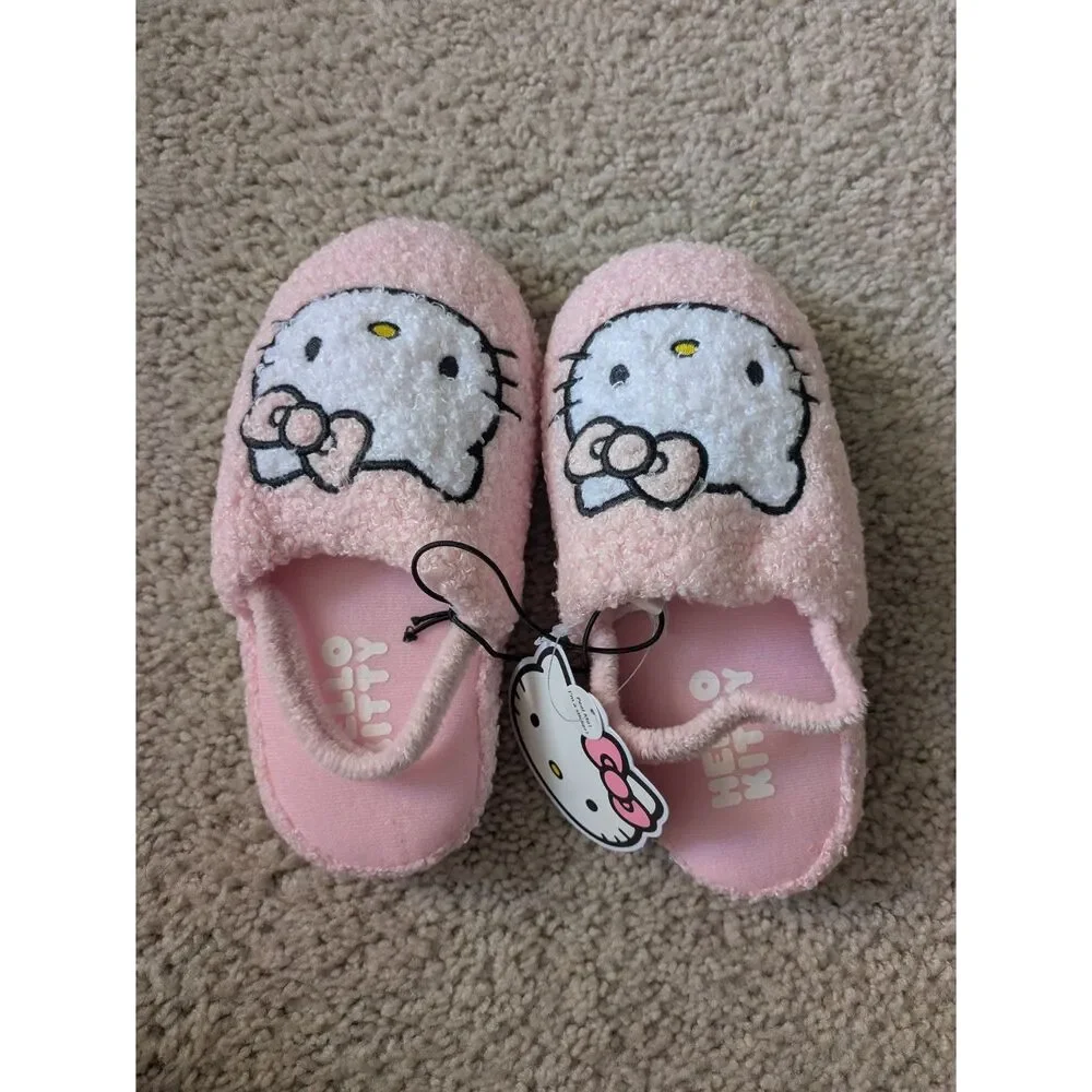 Hello Kitty fuzzy slippers